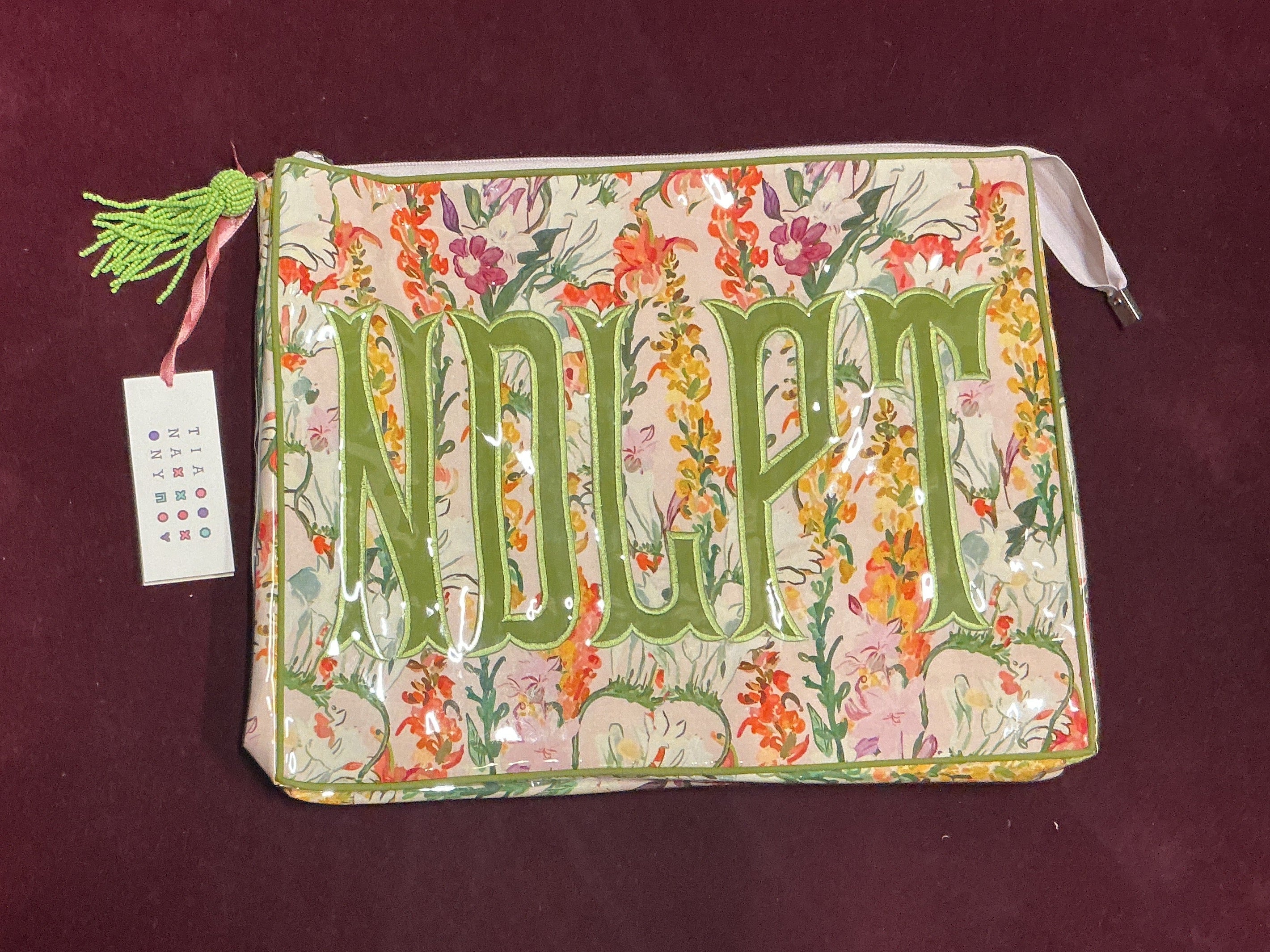 "NDLPT" Floral Jumbo Project Bag