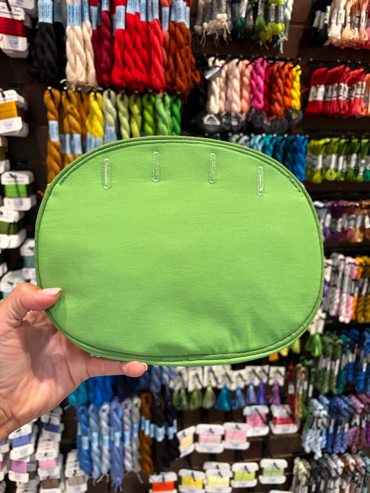 Needlepoint Bermuda Bag Cover - Caning and Handles-Needlepoint Canvas-Ann Kaye Studio-The Pepper Pot Barrington, IL