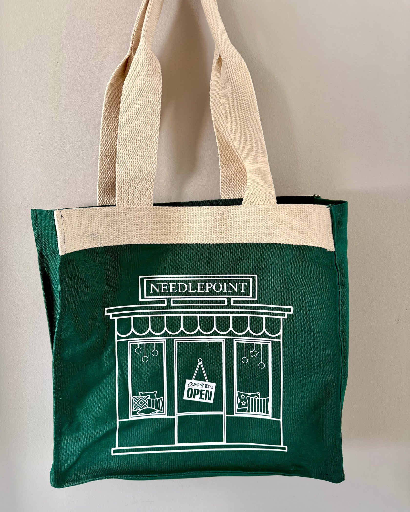 Needlepoint Book Bag June Trunk Show-Bags-Postcard Row-The Pepper Pot