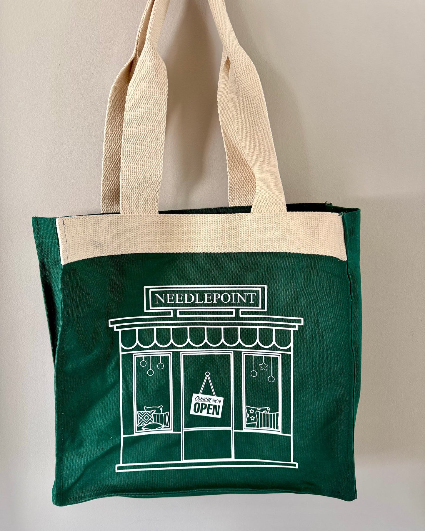 Needlepoint Book Bag June Trunk Show-Bags-Postcard Row-The Pepper Pot