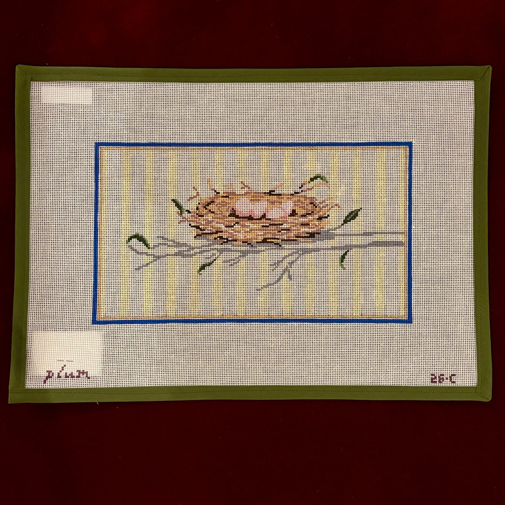 Nesting-Needlepoint Canvas-Plum Stitchery-The Pepper Pot Barrington, IL