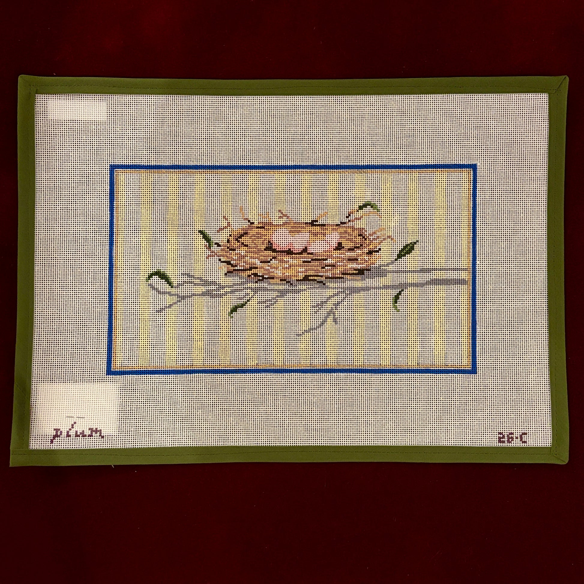 Nesting-Needlepoint Canvas-Plum Stitchery-The Pepper Pot Barrington, IL