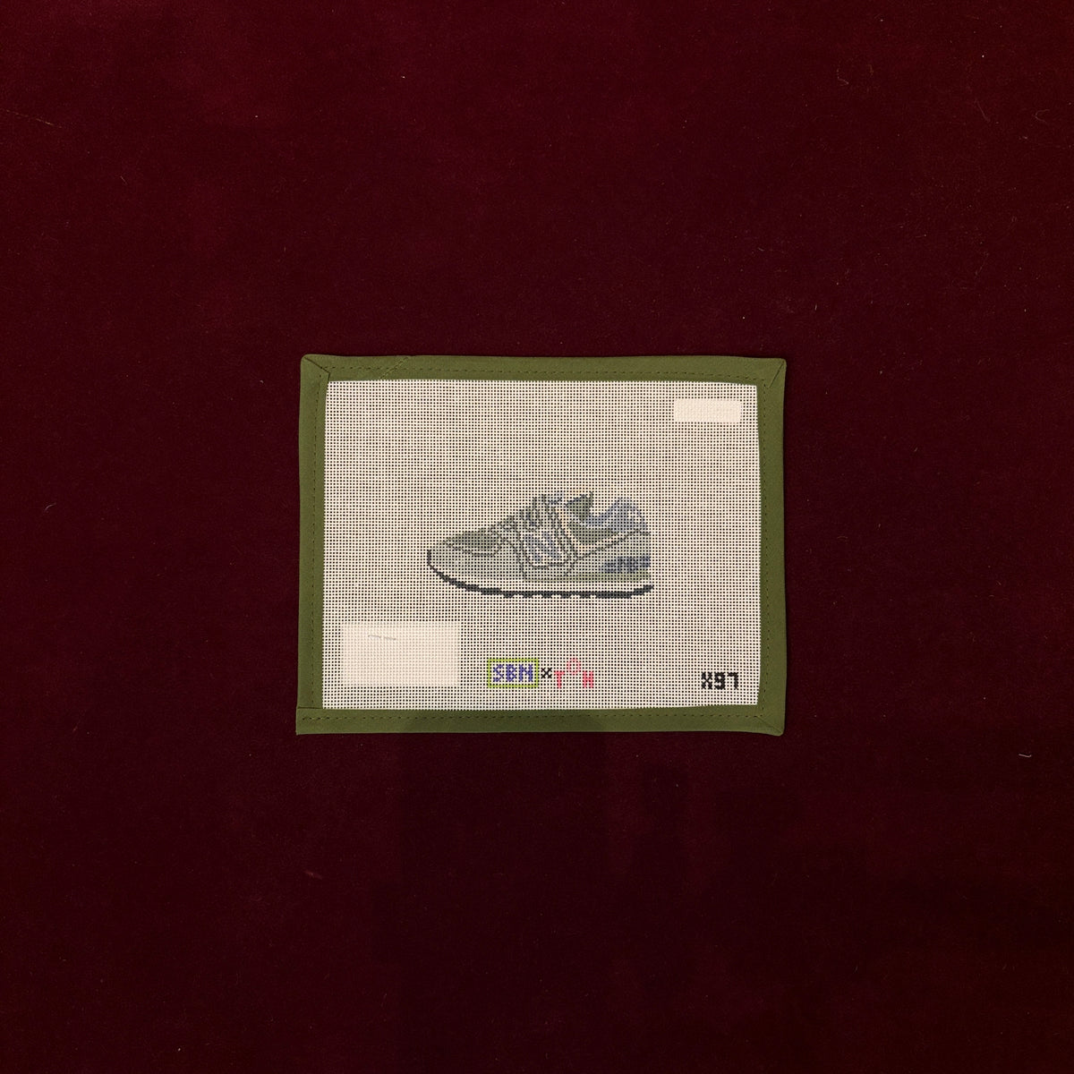 New Balance Shoe-Needlepoint Canvas-Susan Battle Needlepoint-The Pepper Pot Barrington, IL