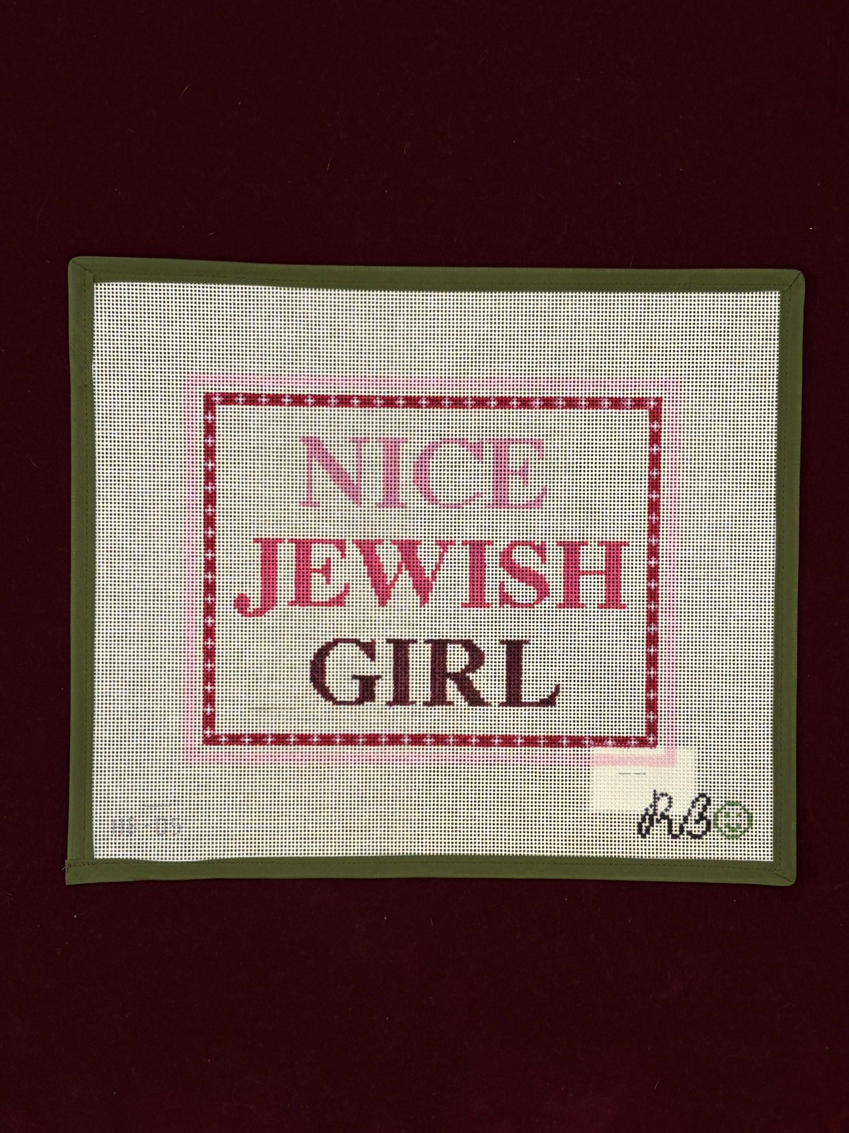 Nice Jewish Girl-Canvas-Rachel Barri-The Pepper Pot