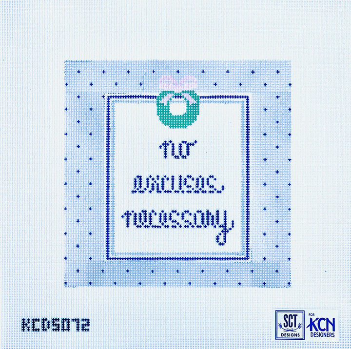 no excuse necessary August Trunk Show-Needlepoint Canvas-KCN Designers-The Pepper Pot Barrington, IL
