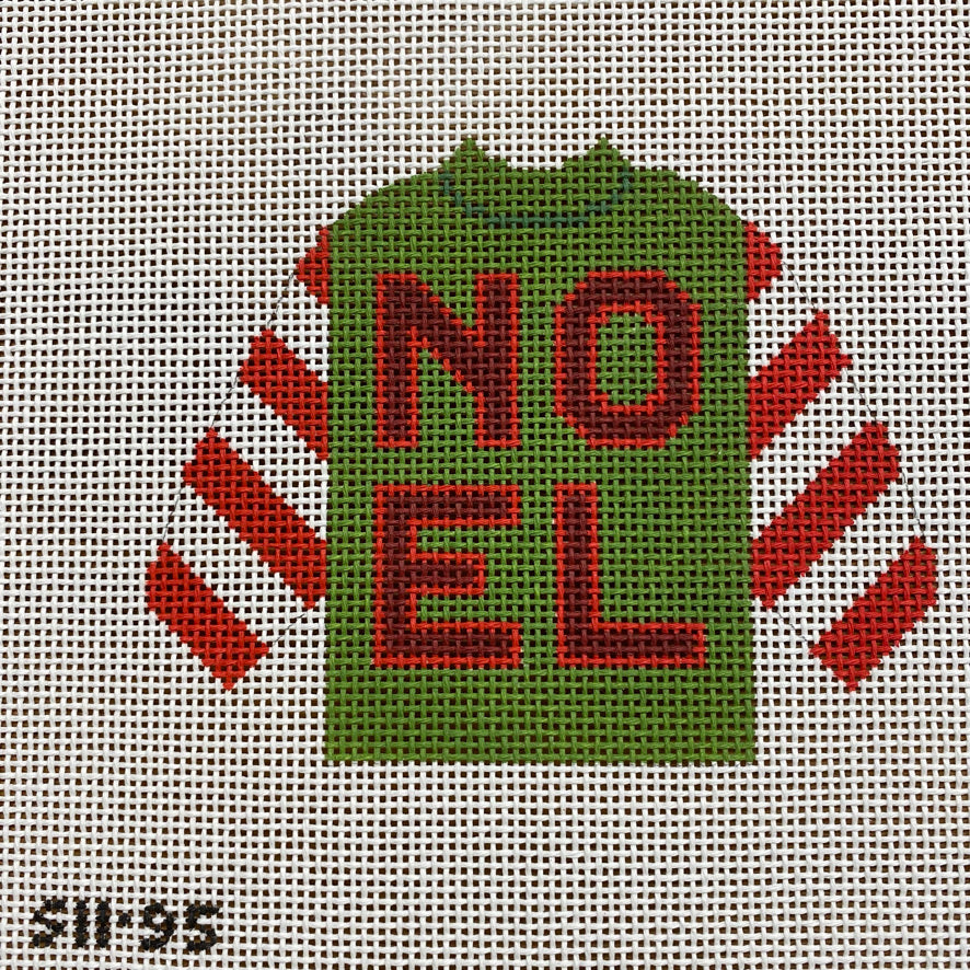 NOEL pullover August Trunk Show-Needlepoint Canvas-KCN Designers-The Pepper Pot Barrington, IL