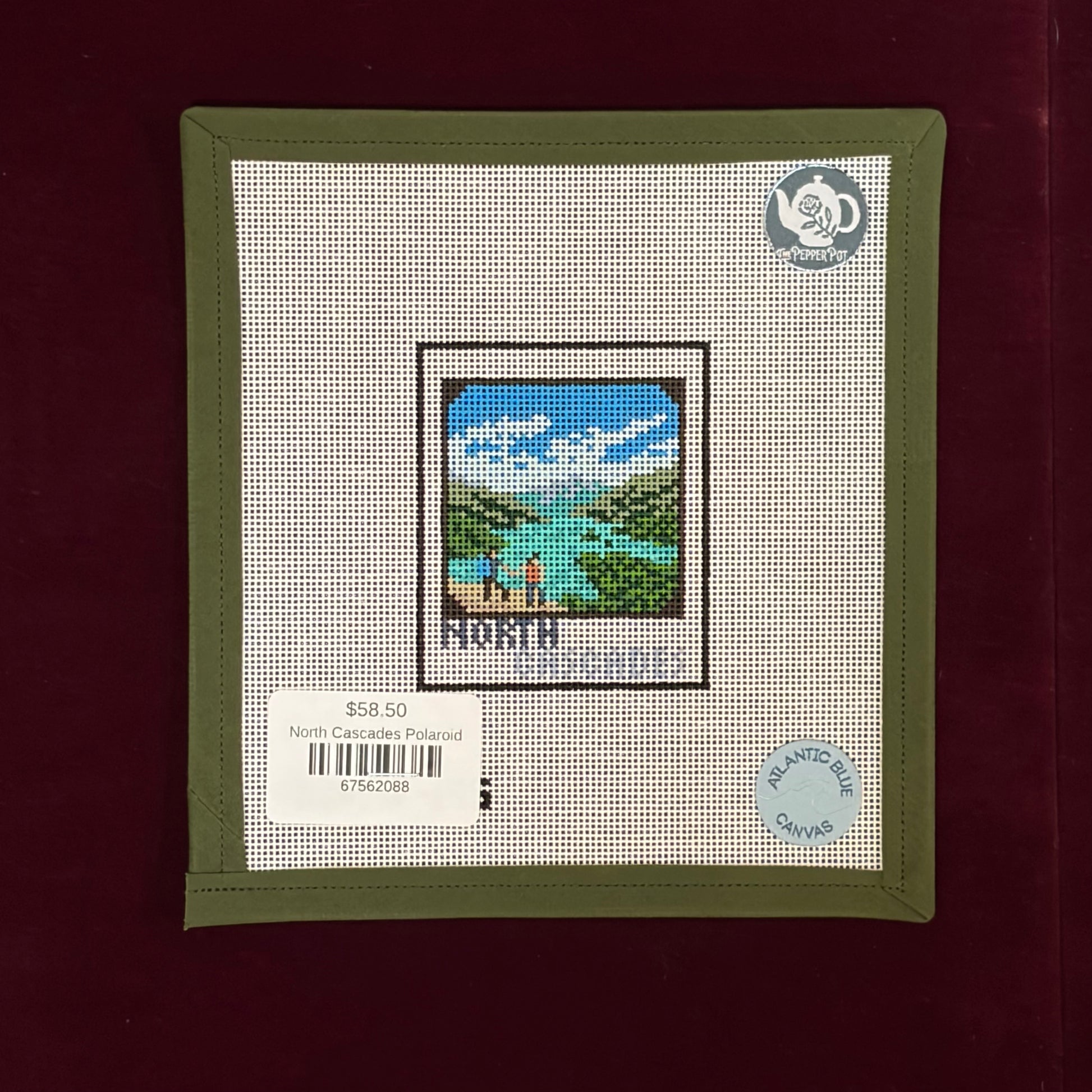 North Cascades Polaroid-Canvas-Atlantic Blue Canvas-The Pepper Pot