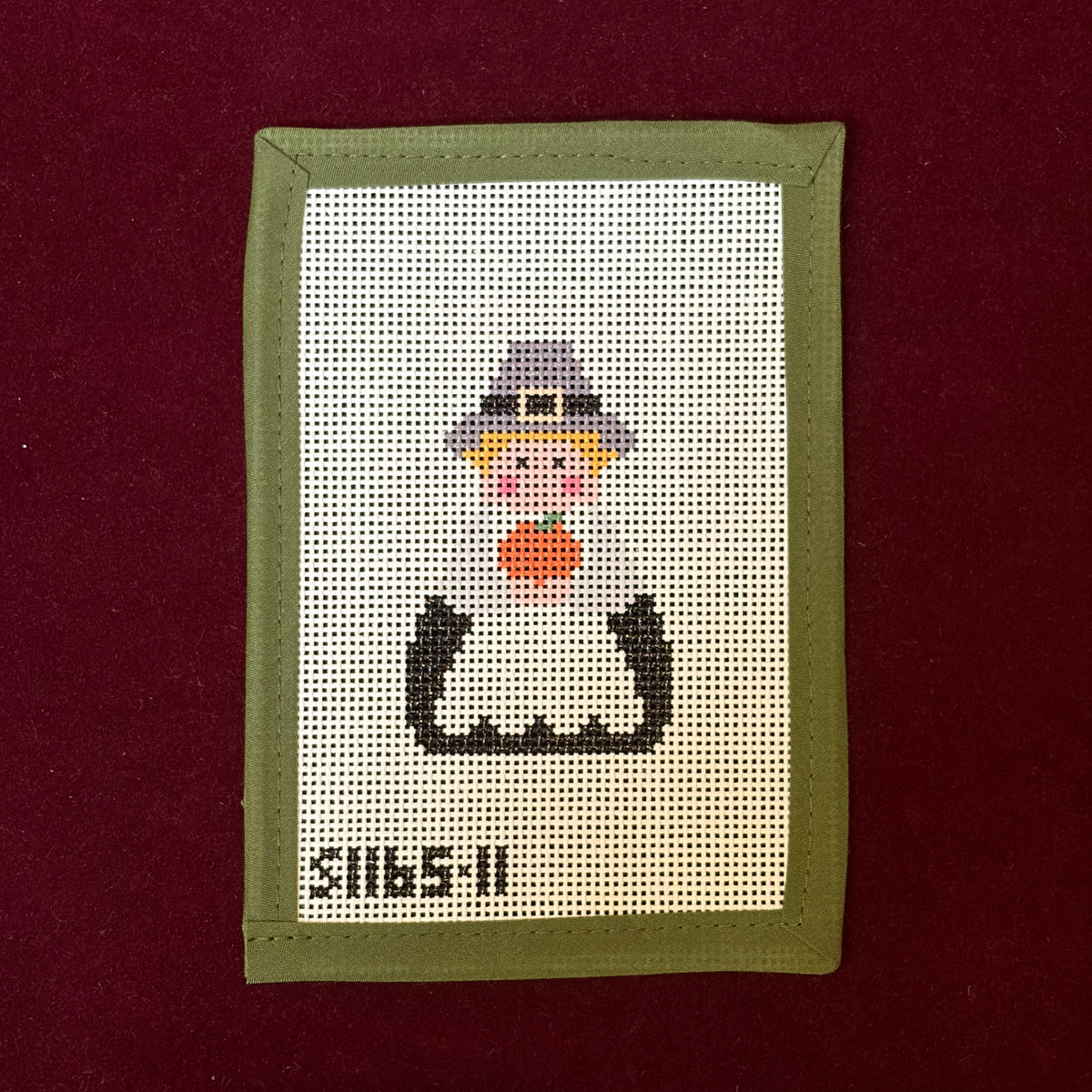 November Stitch-It Angel-Needlepoint Canvas-KCN Designers-The Pepper Pot Barrington, IL