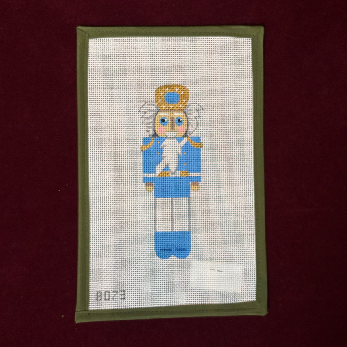 Nutcracker Solidier I - Lt. Blue-Needlepoint Canvas-Alice Peterson Company-The Pepper Pot Barrington, IL