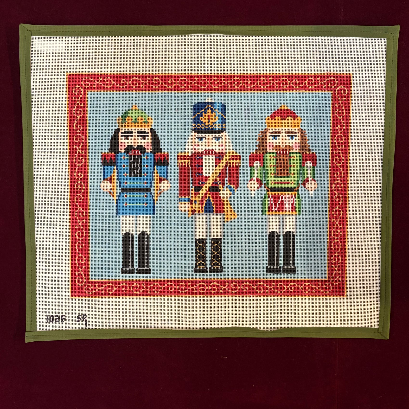Nutcracker Trio-Canvas-Susan Roberts Needlepoint-The Pepper Pot