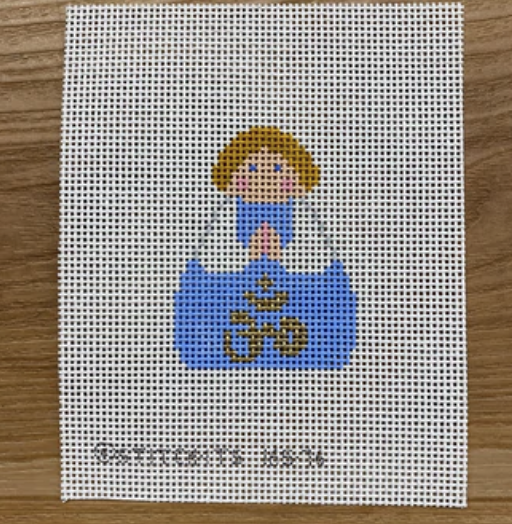 Ohm Sign Angel August Trunk Show-Needlepoint Canvas-KCN Designers-The Pepper Pot Barrington, IL