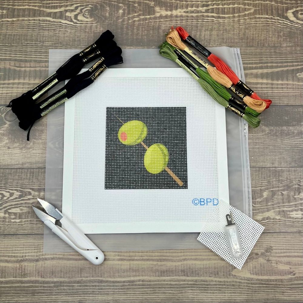 Olives Needlepoint Kit