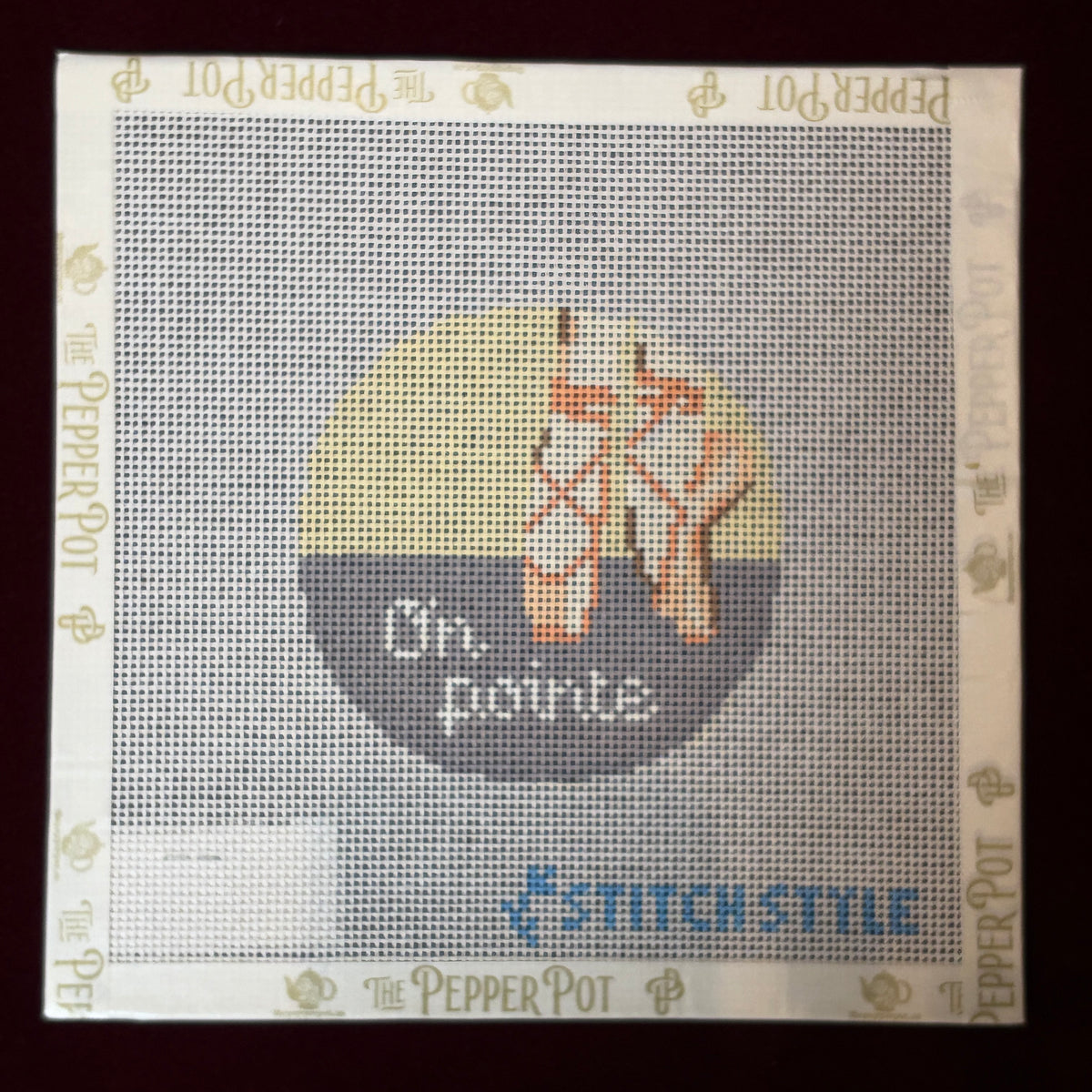 On Pointe-Needlepoint Canvas-Stitch Style-The Pepper Pot Barrington, IL