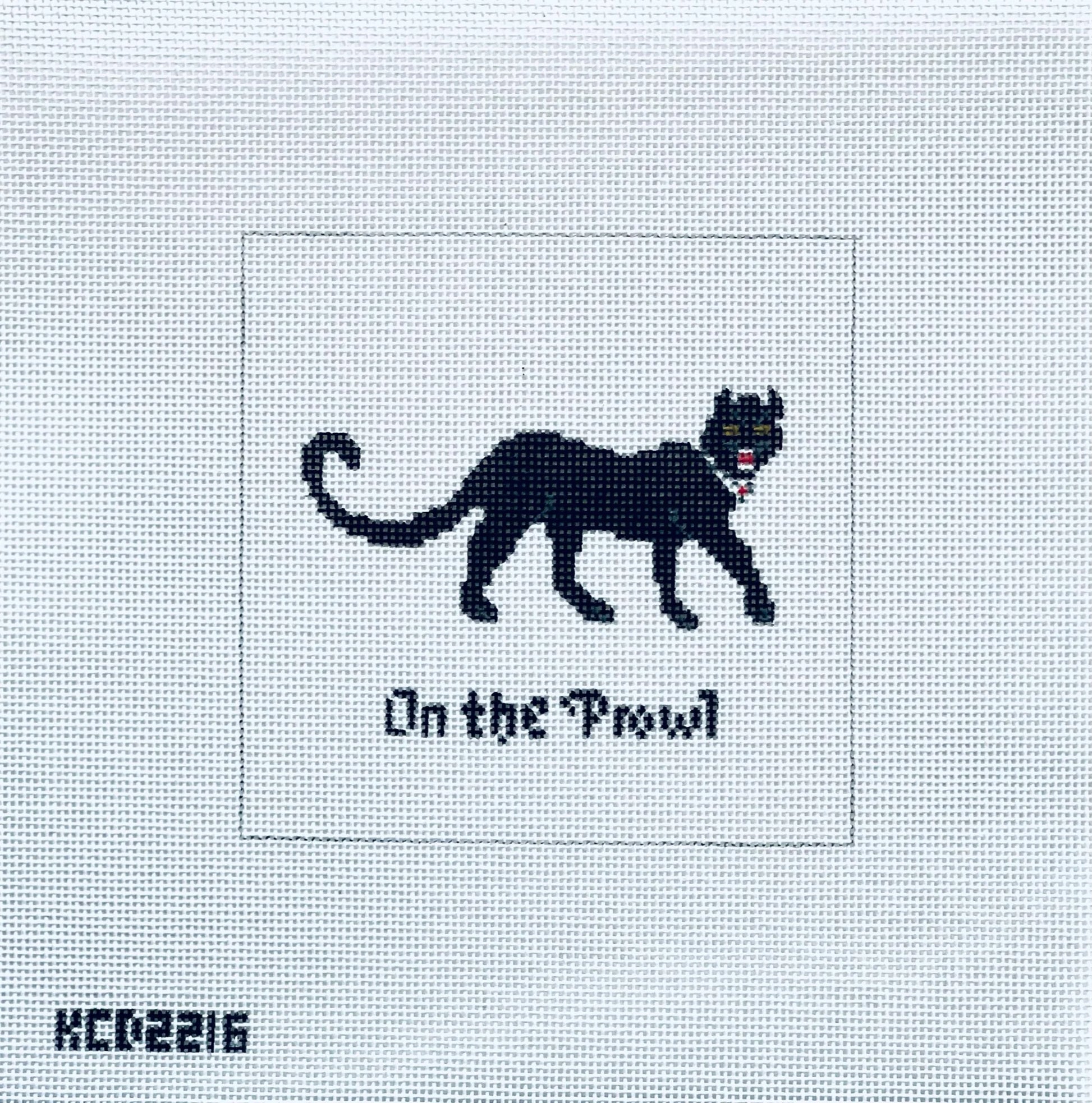 On The Prowl August Trunk Show-Needlepoint Canvas-KCN Designers-The Pepper Pot Barrington, IL
