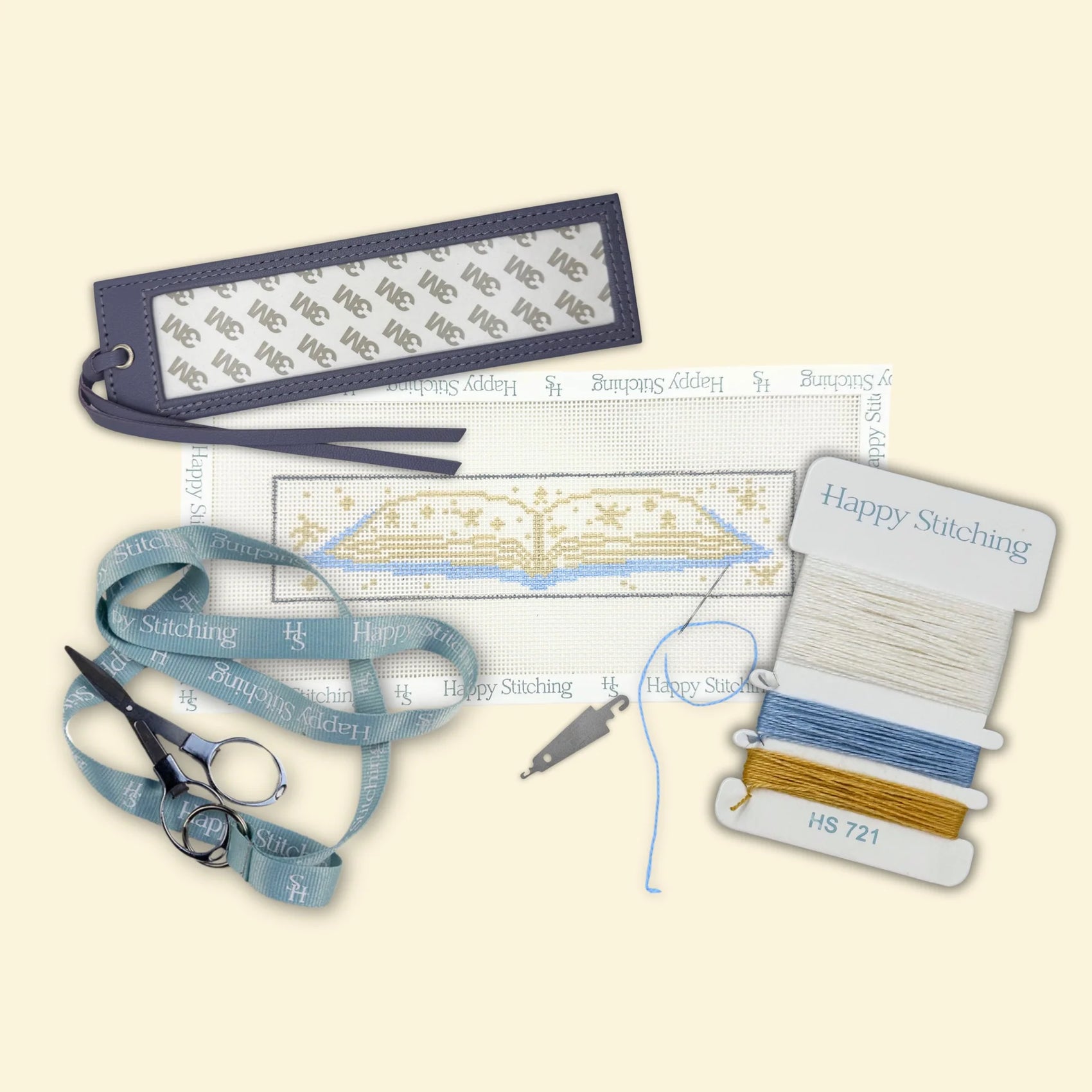 Once Upon A Star Bookmark Kit-Kitted Canvas-Happy Stitching-The Pepper Pot
