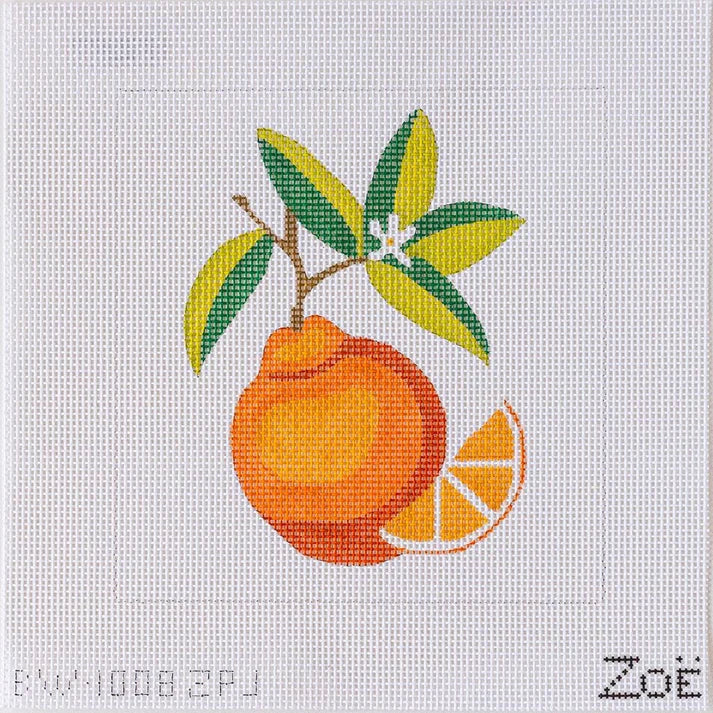 Orange Kit-Needlepoint Canvas-Blue Waters Needlepoint-The Pepper Pot Barrington, IL