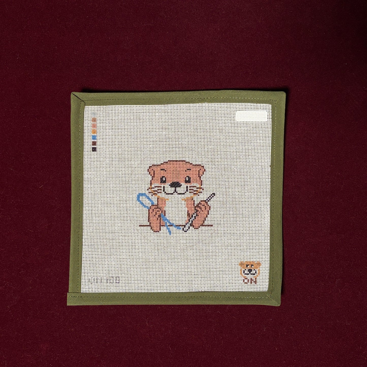 Otter Stitch-Needlepoint Canvas-Otter Needlepoint-The Pepper Pot Barrington, IL