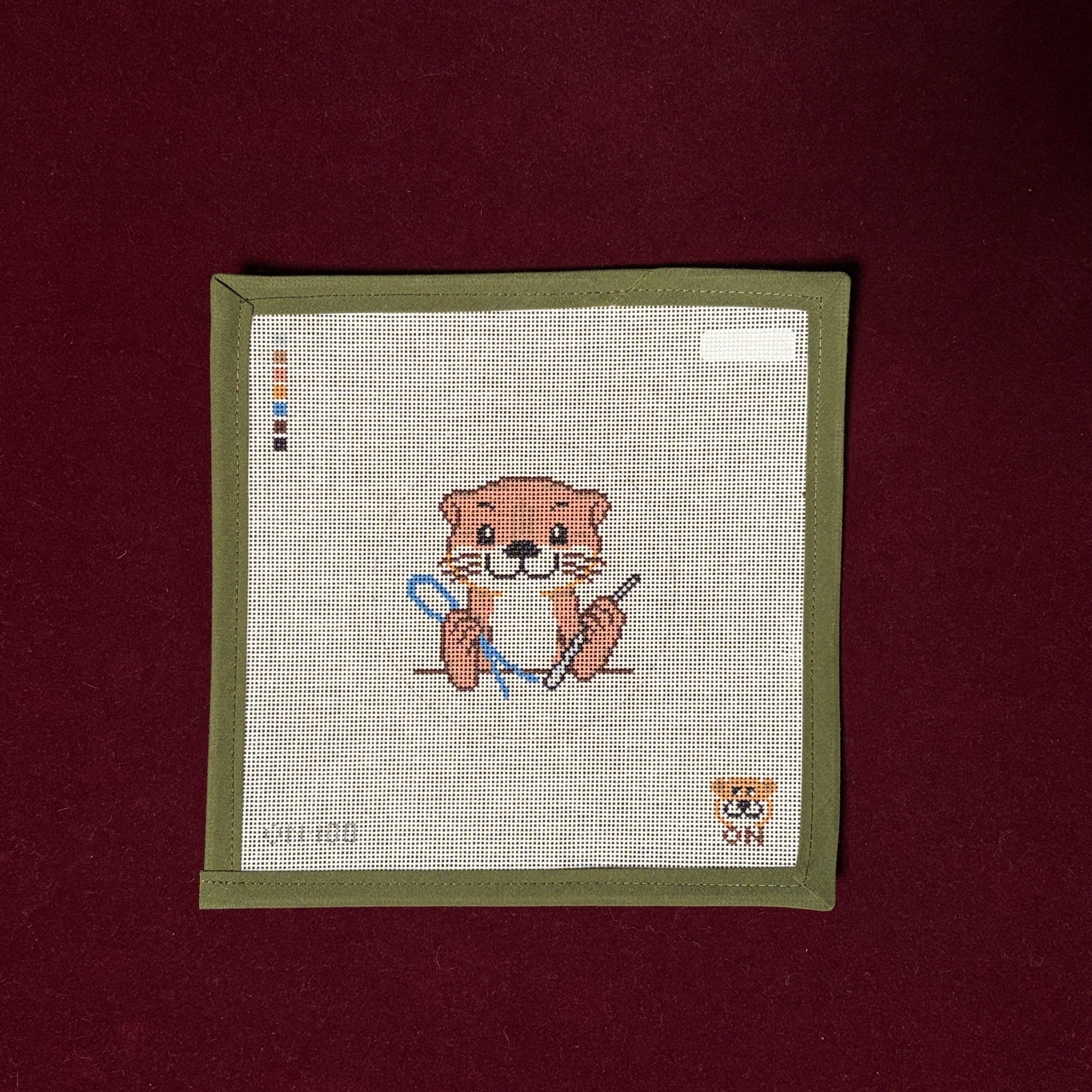 Otter Stitch-Needlepoint Canvas-Otter Needlepoint-The Pepper Pot Barrington, IL