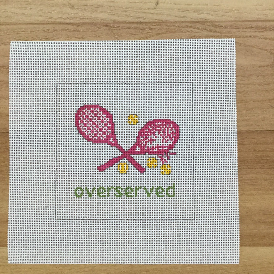 Overserved Blue Canvas August Trunk Show-Needlepoint Canvas-KCN Designers-The Pepper Pot Barrington, IL