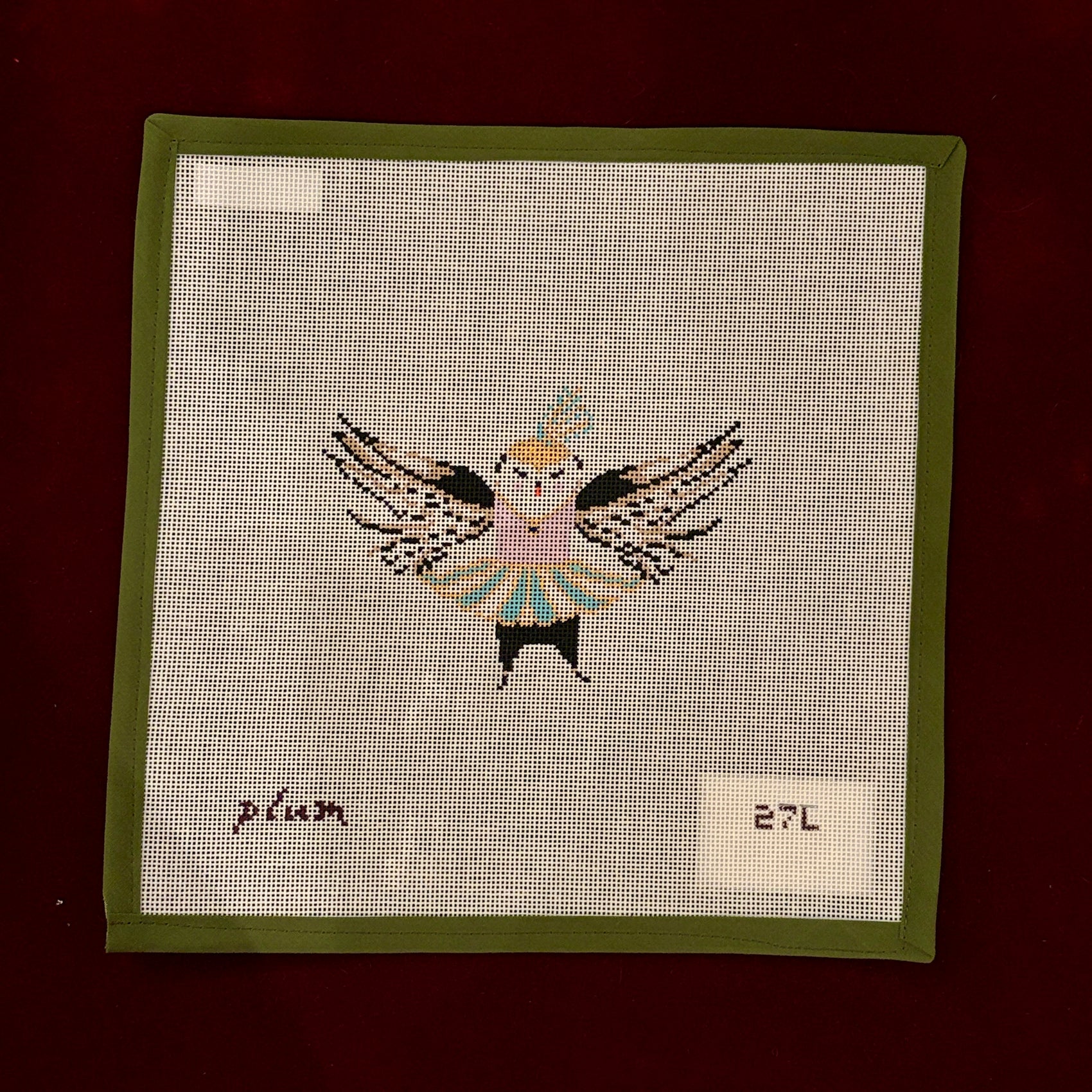 Owl-Needlepoint Canvas-Plum Stitchery-The Pepper Pot Barrington, IL