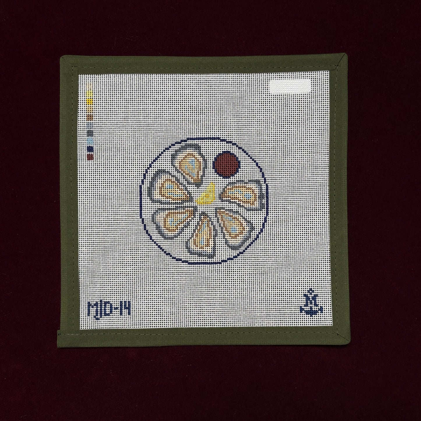 Oysters on the Half Shell-Needlepoint Canvas-Morgan Julia Designs-The Pepper Pot Barrington, IL