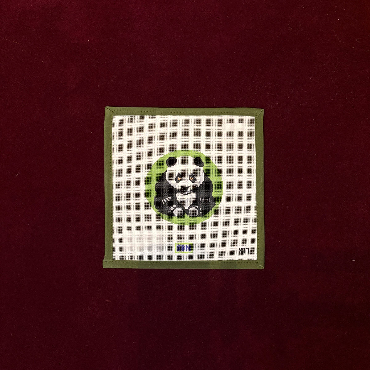Panda-Needlepoint Canvas-Susan Battle Needlepoint-The Pepper Pot Barrington, IL