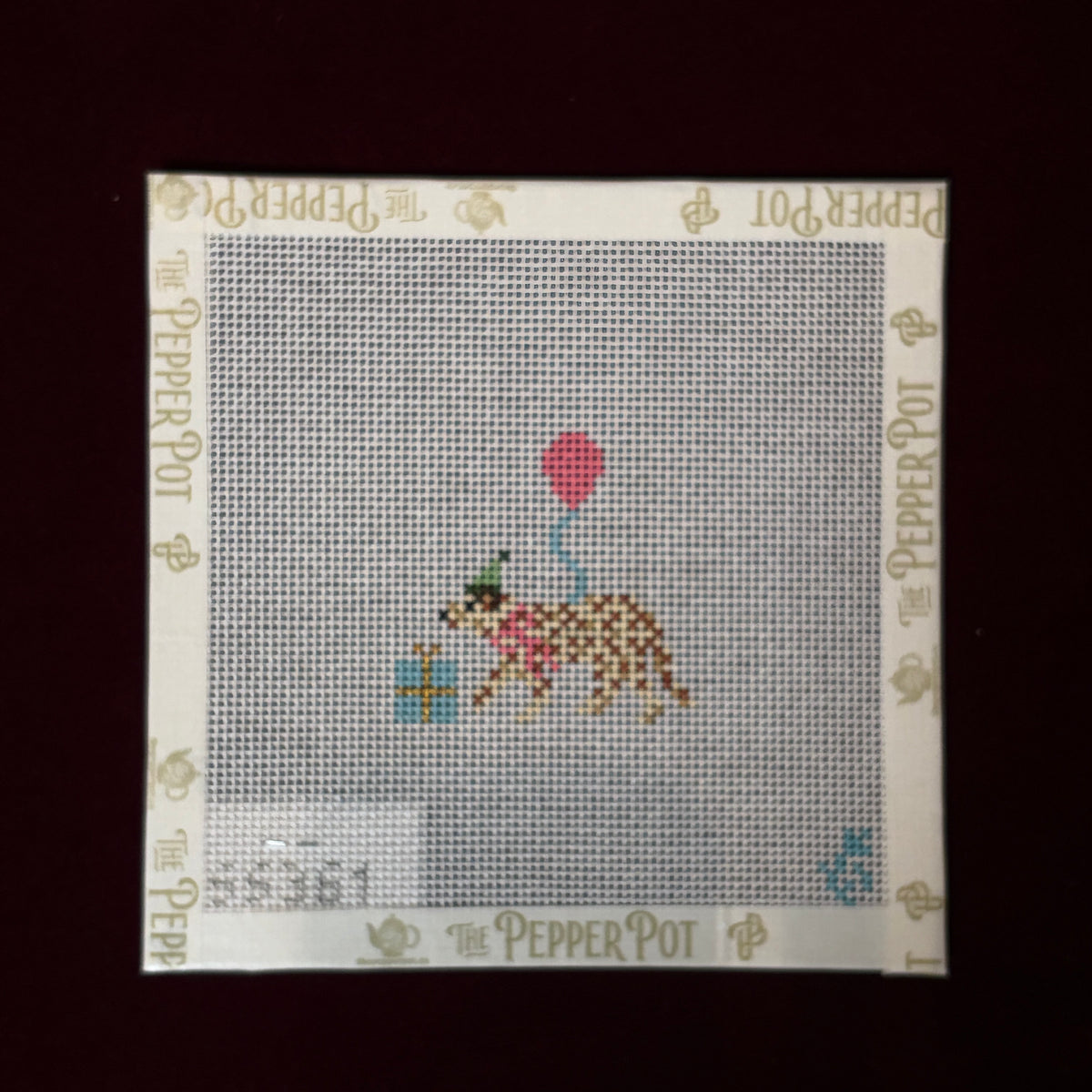Party Animal, Cheetah 13 Mesh-Needlepoint Canvas-Stitch Style-The Pepper Pot Barrington, IL