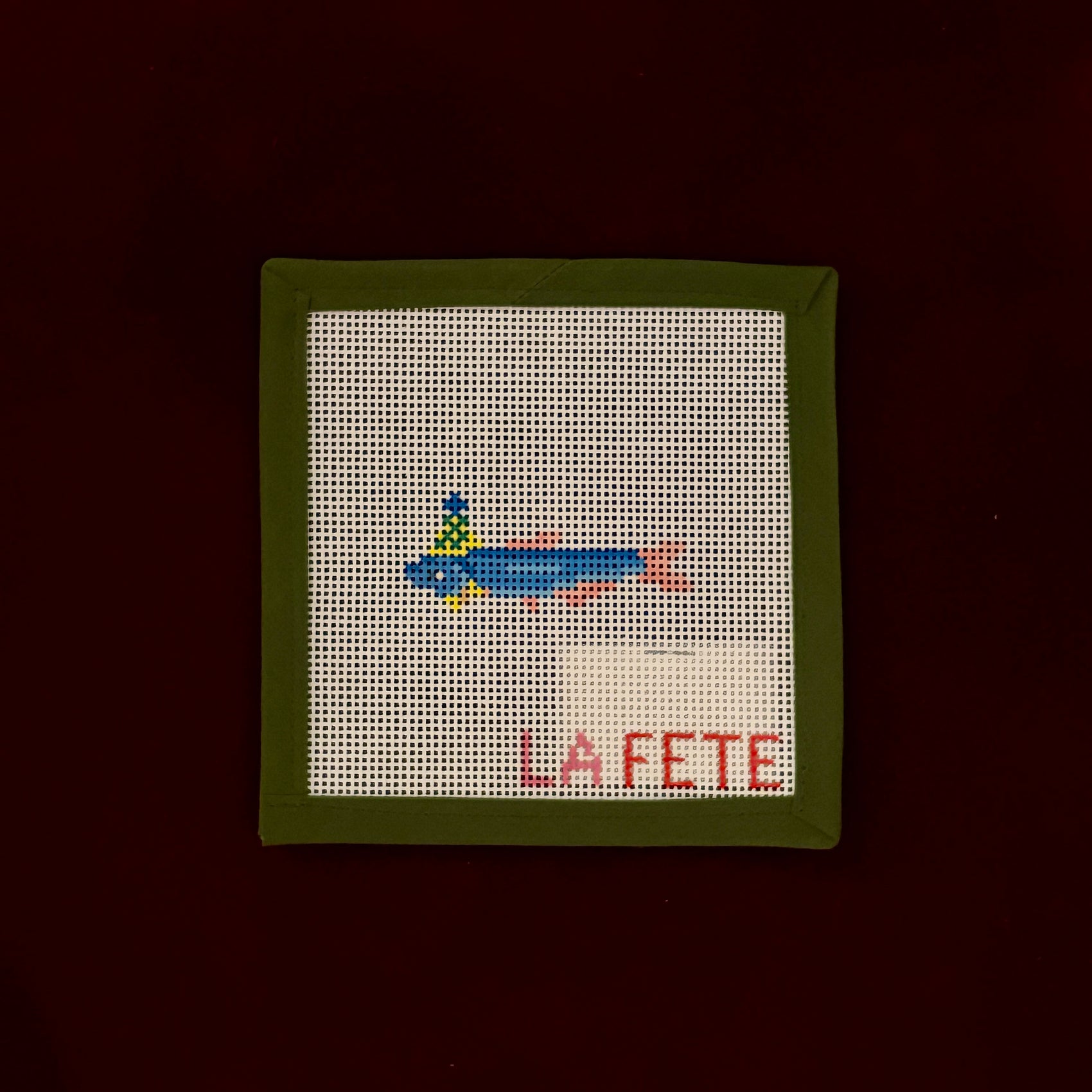 Party Animals- Sardine-Needlepoint Canvas-La Fete-The Pepper Pot Barrington, IL