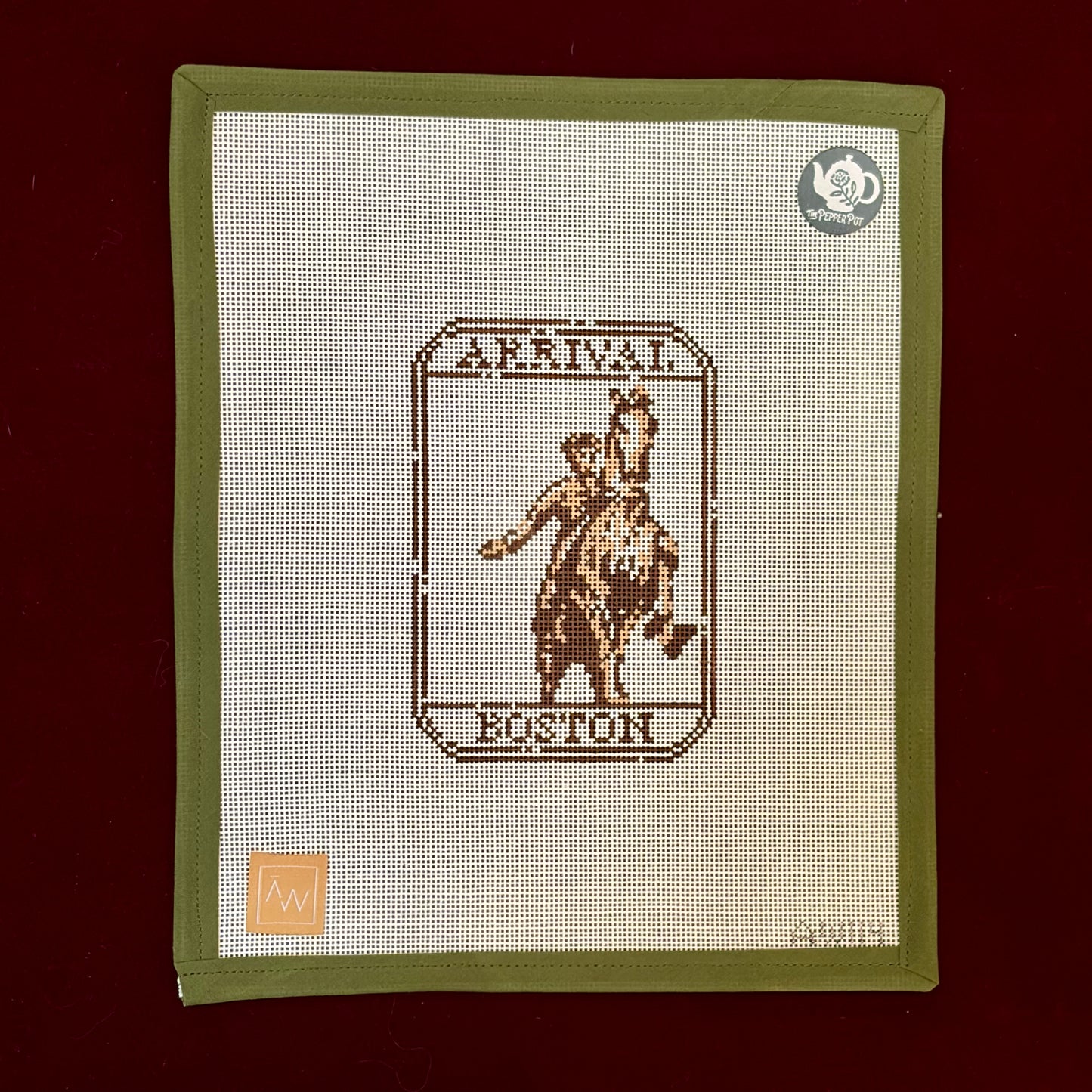 Passport Stamp- Boston-Canvas-Audrey Wu-The Pepper Pot