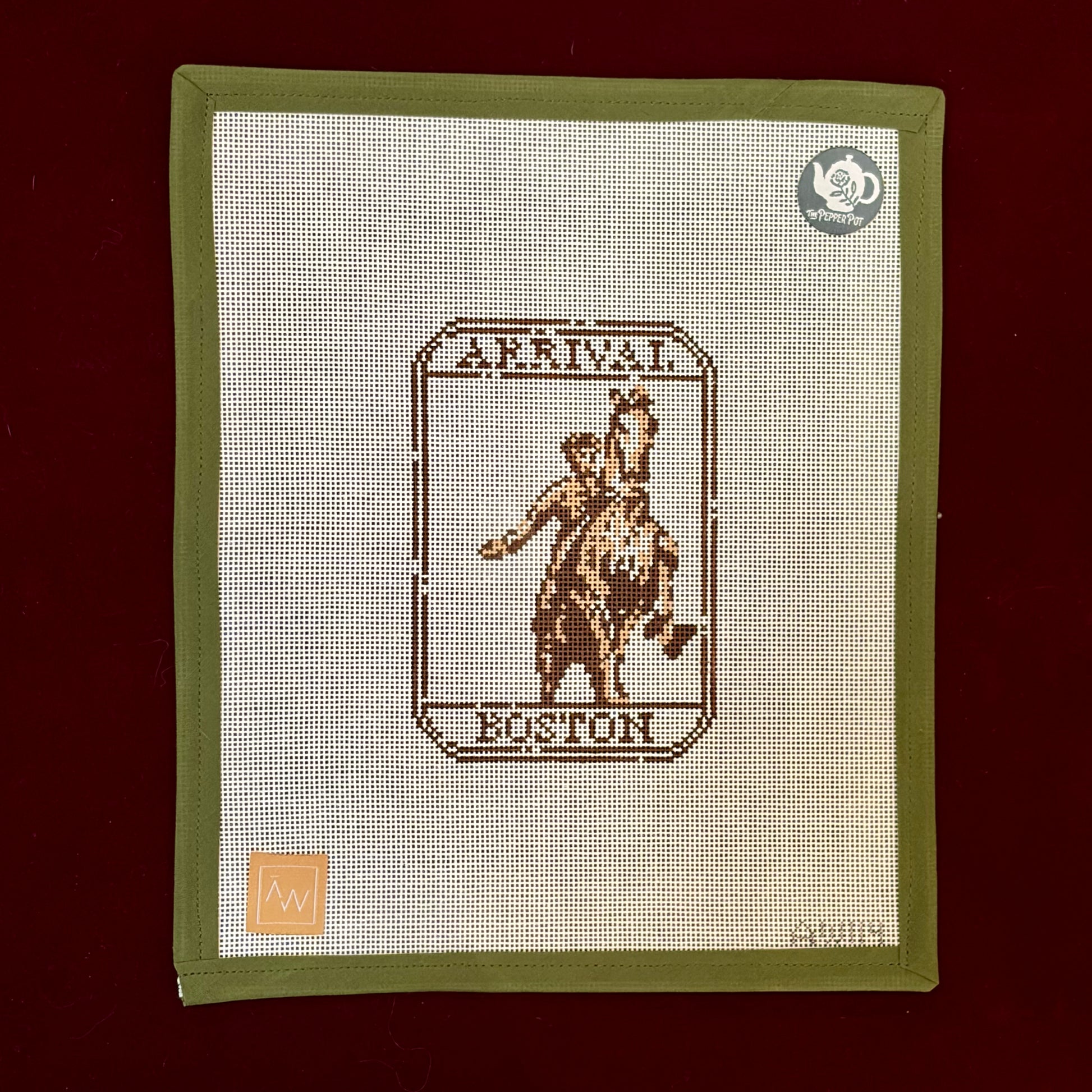 Passport Stamp- Boston-Canvas-Audrey Wu-The Pepper Pot