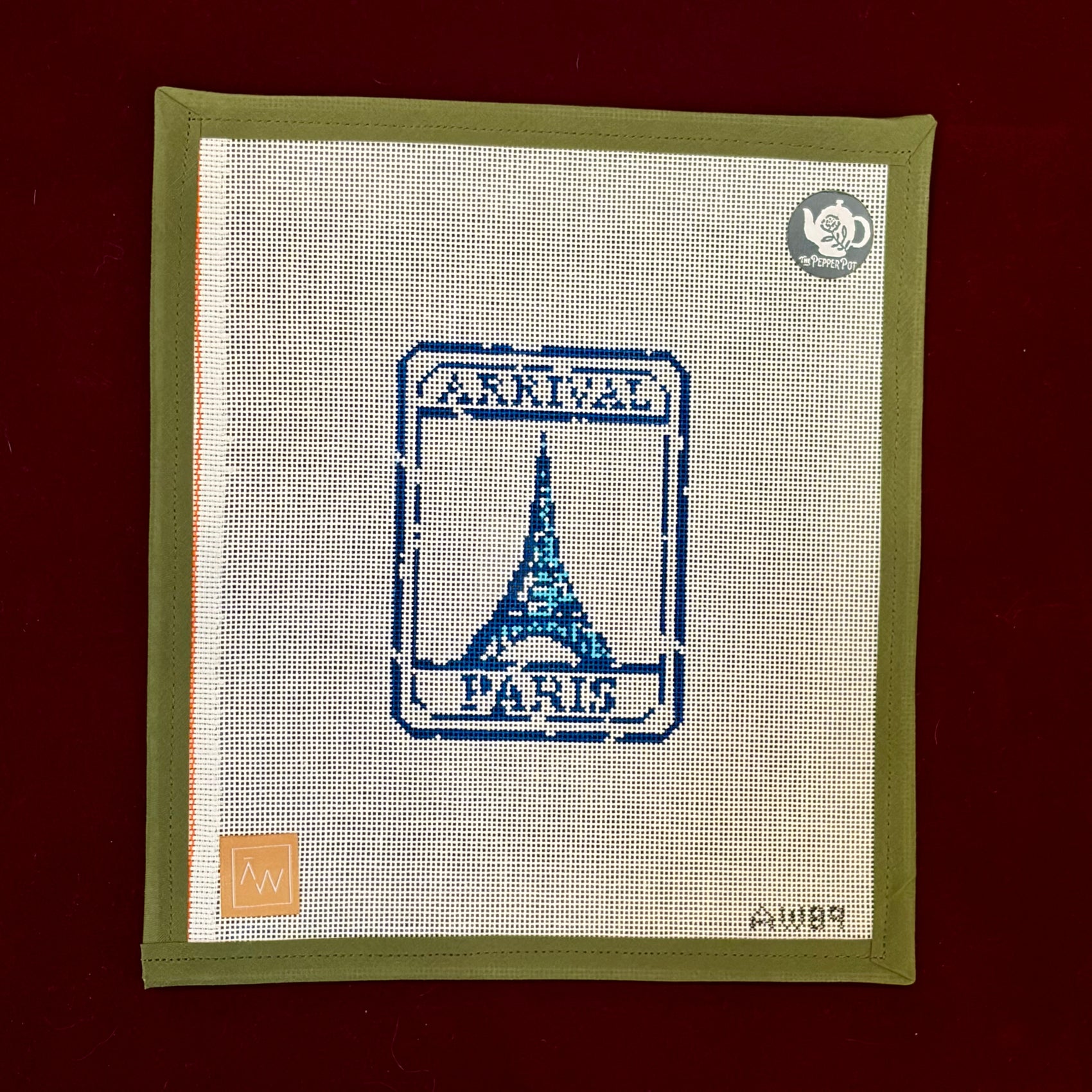 Passport Stamp- Paris-Canvas-Audrey Wu-The Pepper Pot