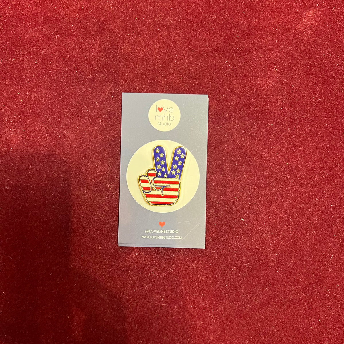 Peace Sign Flag Needle Minder-The Pepper Pot