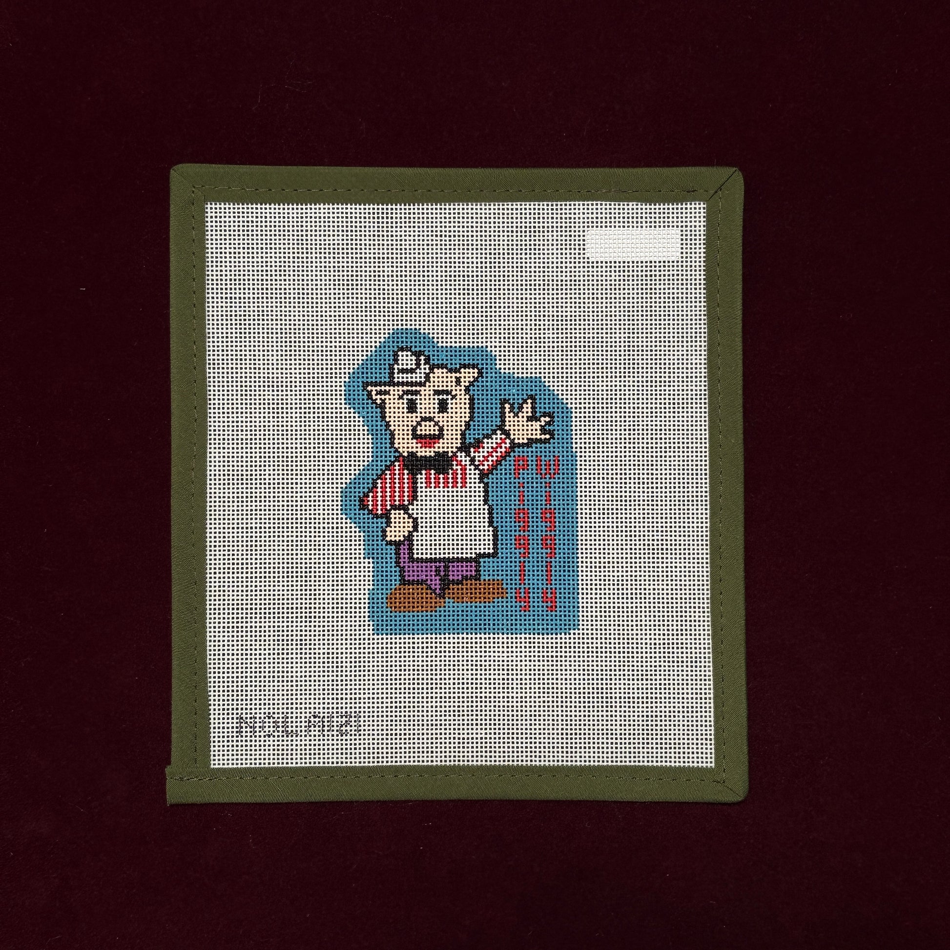 Piggly Wiggly-Needlepoint Canvas-Needle Nola-The Pepper Pot Barrington, IL