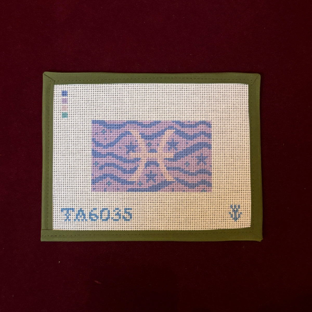 Pisces Eyeglasses Case-Needlepoint Canvas-KCN Designers-The Pepper Pot Barrington, IL