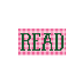 Plaid Read 1.25"x 2.25" Mini Needlepoint Canvas-Needlepoint Canvas-Fraymeworks-The Pepper Pot Barrington, IL