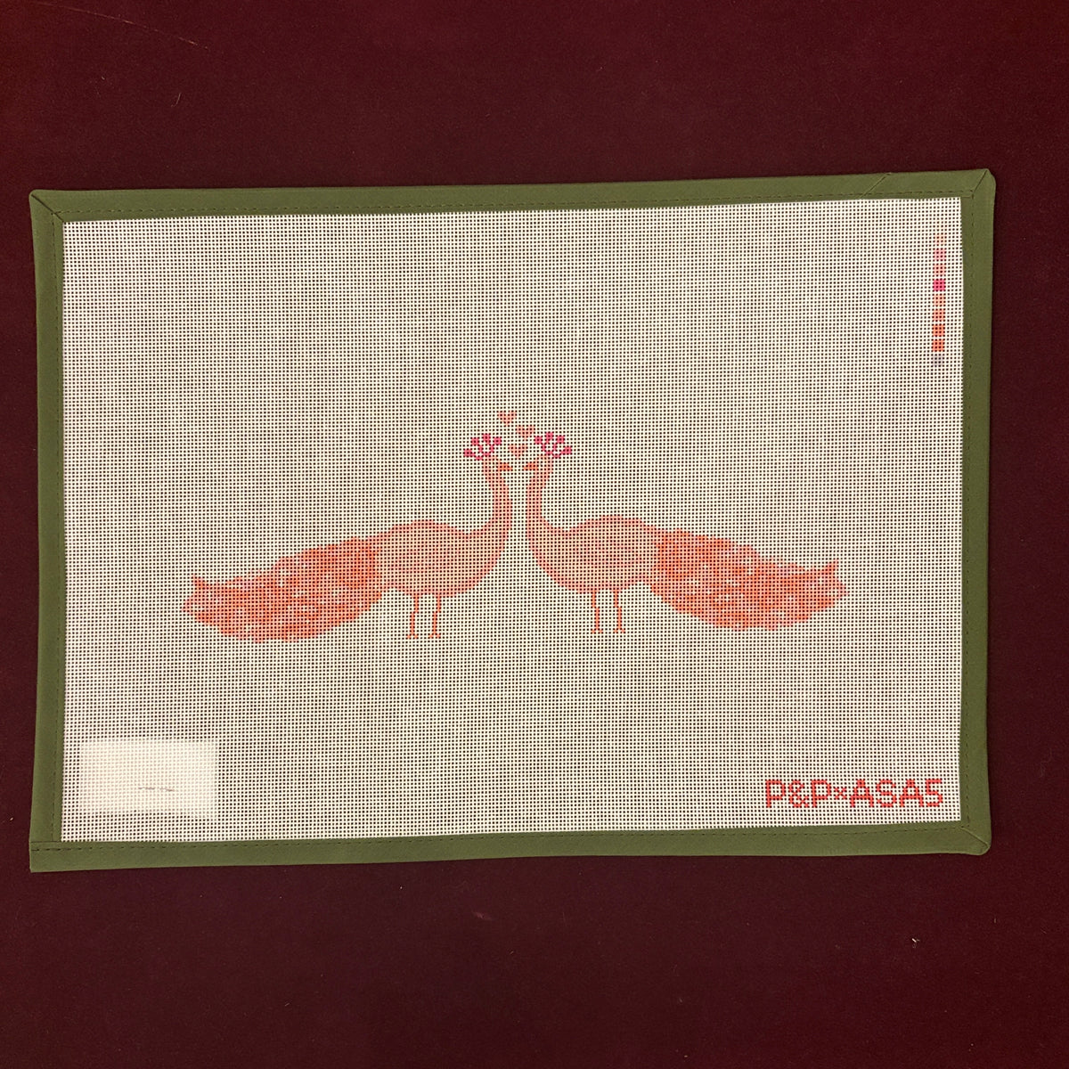 Playful Peacocks-Needlepoint Canvas-Penny & Penny-The Pepper Pot Barrington, IL