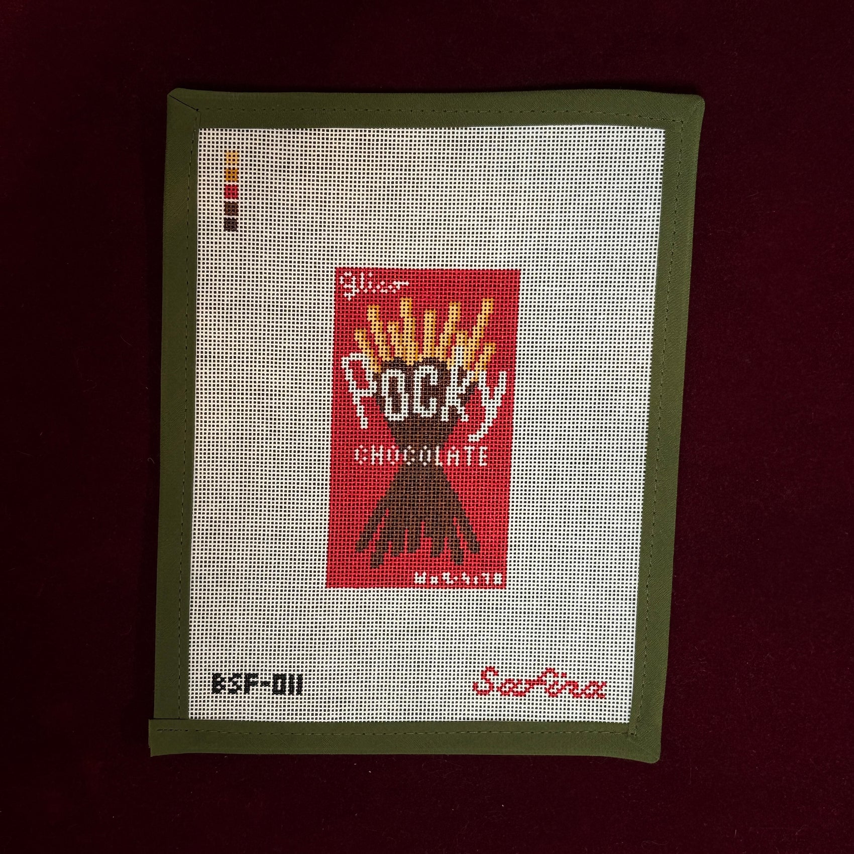 Pocky-Needlepoint Canvas-Safira Stitches-The Pepper Pot Barrington, IL