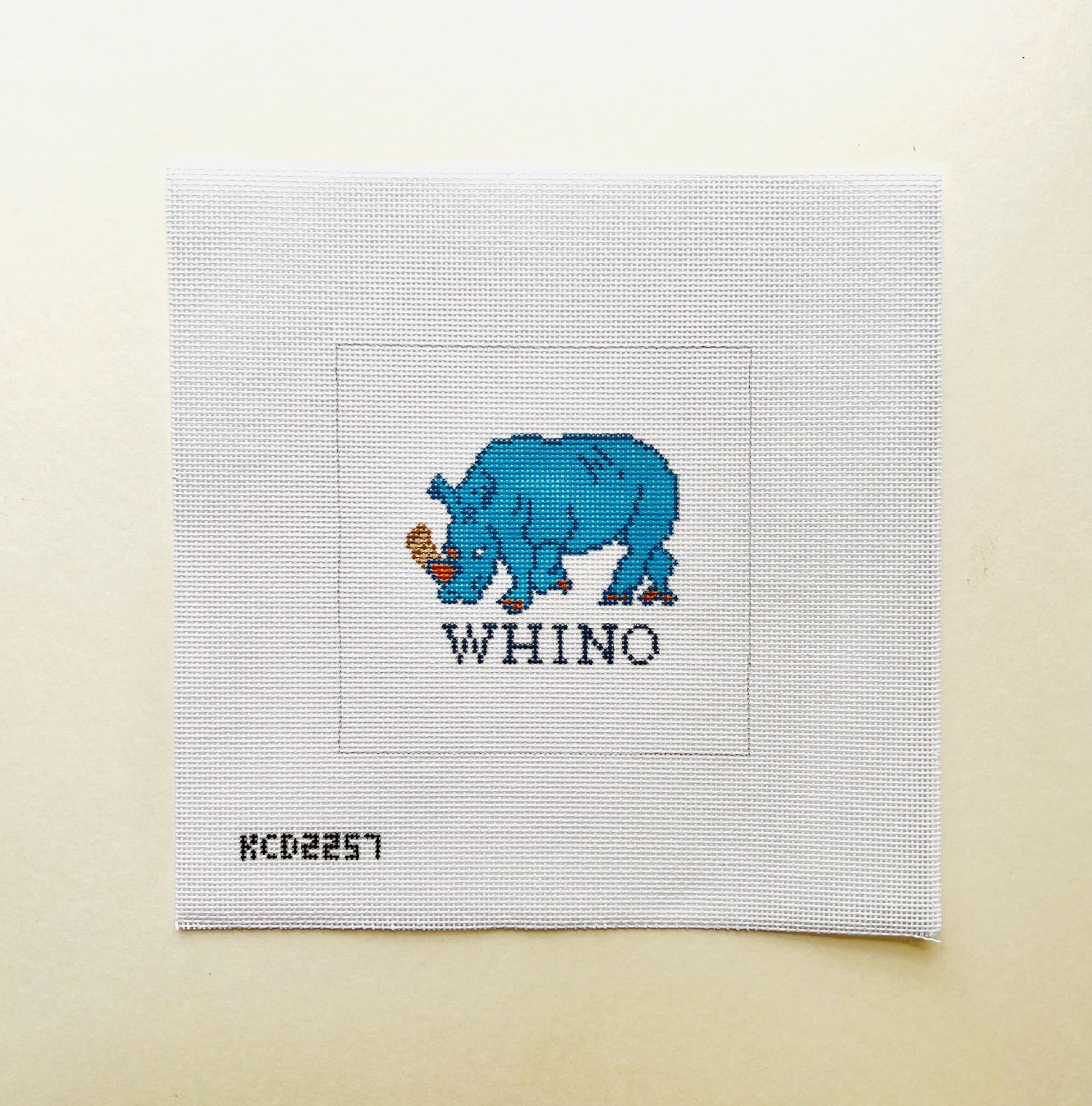 Polka Dot Whale August Trunk Show-Needlepoint Canvas-KCN Designers-The Pepper Pot Barrington, IL