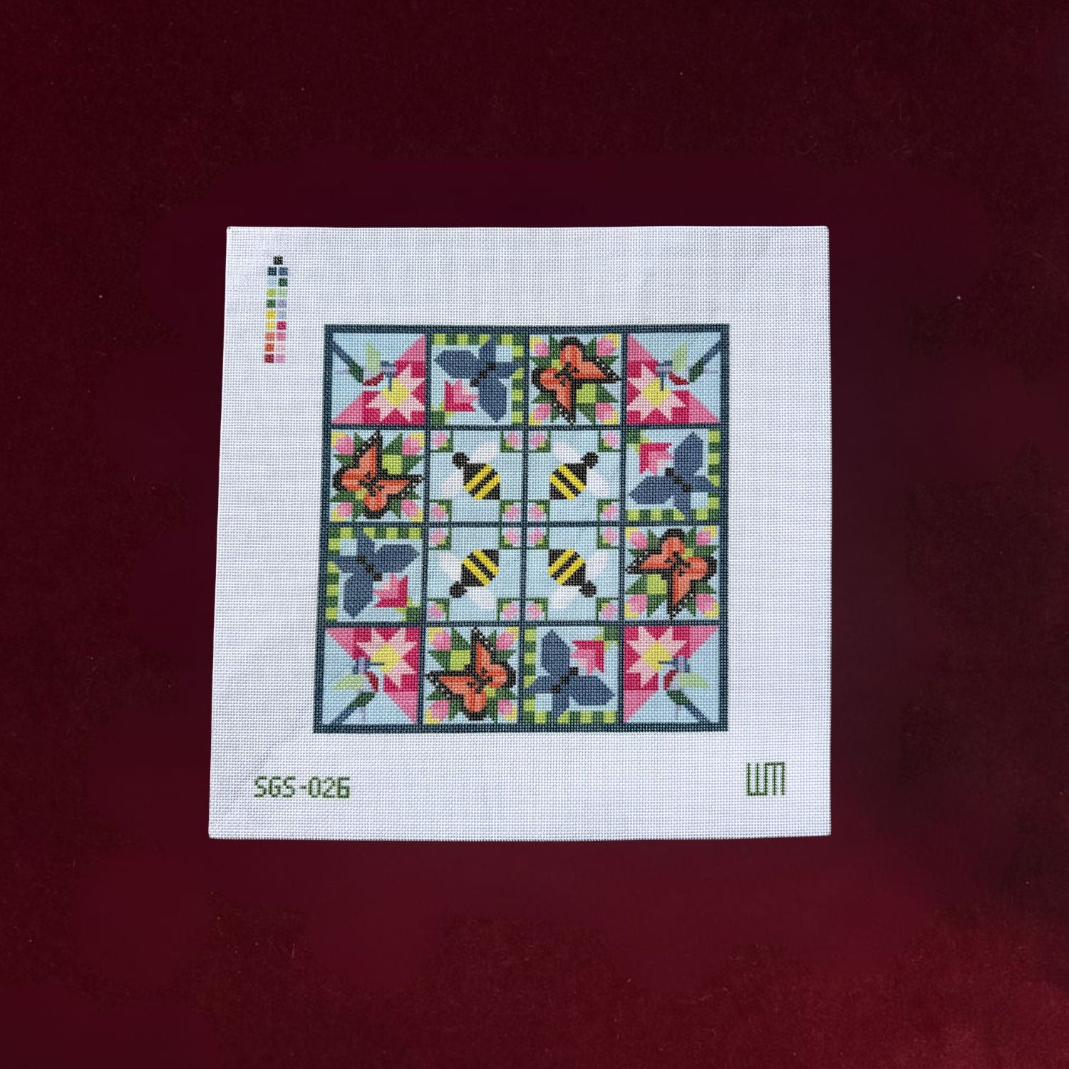 Pollinator Quilt May Trunk Show-Canvas-Spring Gate Stitchery-The Pepper Pot