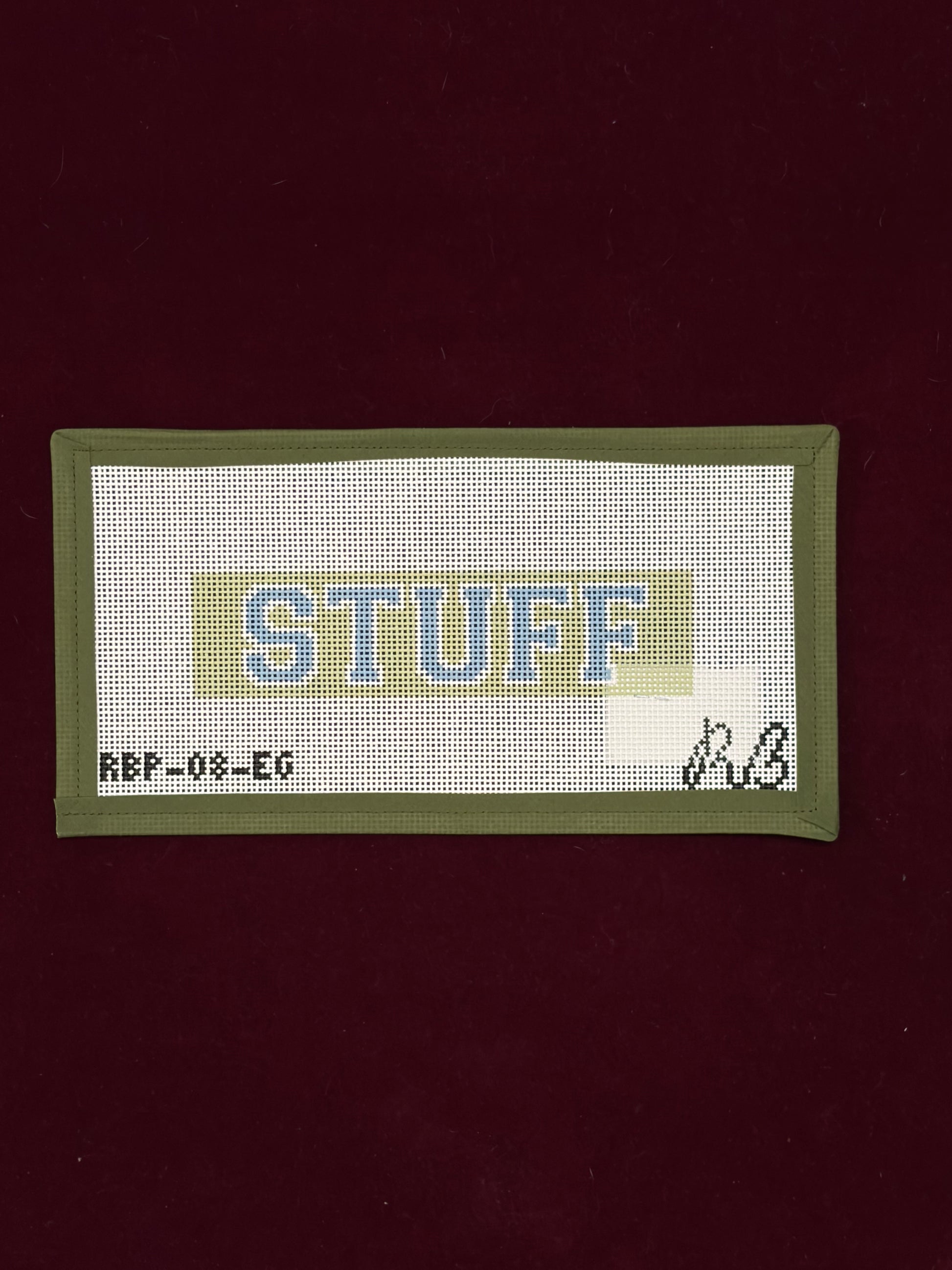 Pop-in Pouch Insert or Fob-Canvas-Rachel Barri-Stuff (Green)-The Pepper Pot
