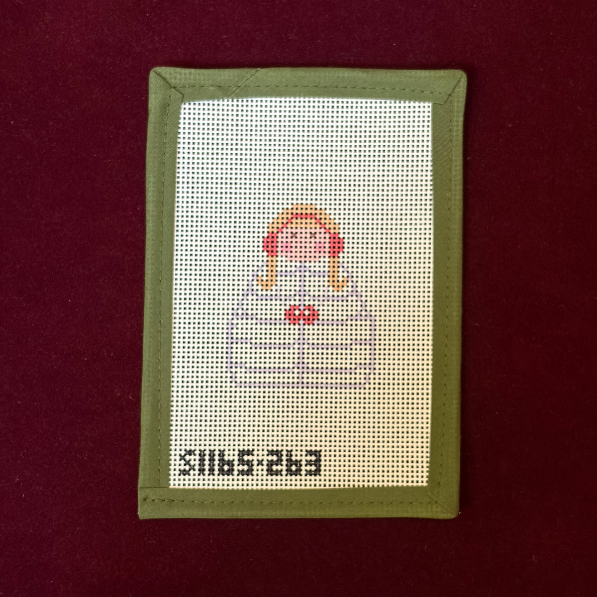 Puffy Coat Stitch-It Angel-Needlepoint Canvas-KCN Designers-The Pepper Pot Barrington, IL