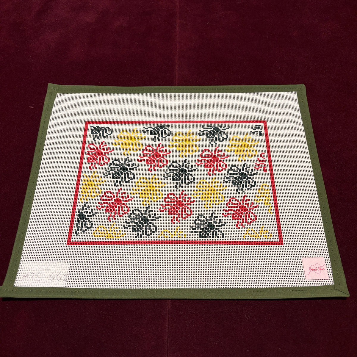 Queen Bees, Gucci-Needlepoint Canvas-Poppy J-The Pepper Pot Barrington, IL