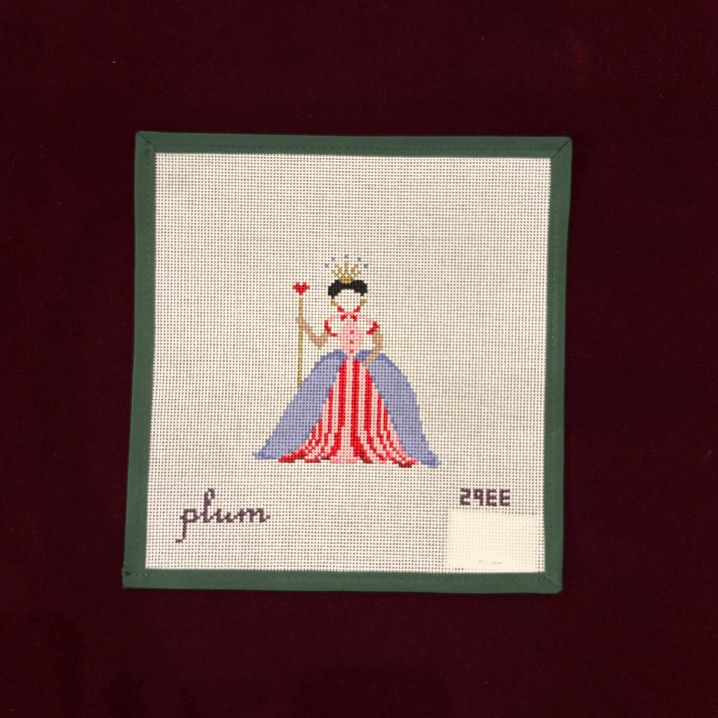 Queen of Hearts-Needlepoint Canvas-Plum Stitchery-The Pepper Pot Barrington, IL
