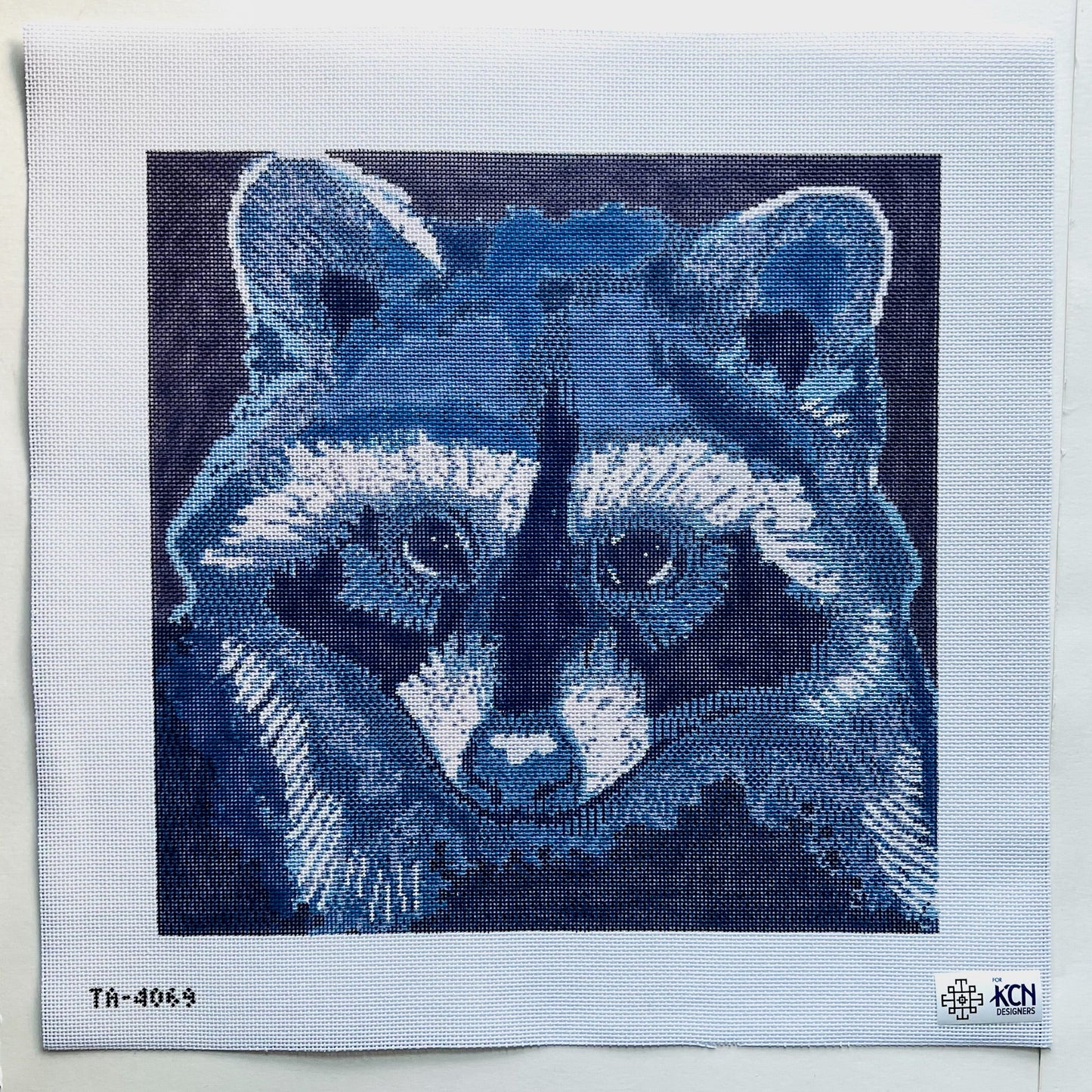 Raccoon Canvas August Trunk Show-Needlepoint Canvas-KCN Designers-The Pepper Pot Barrington, IL