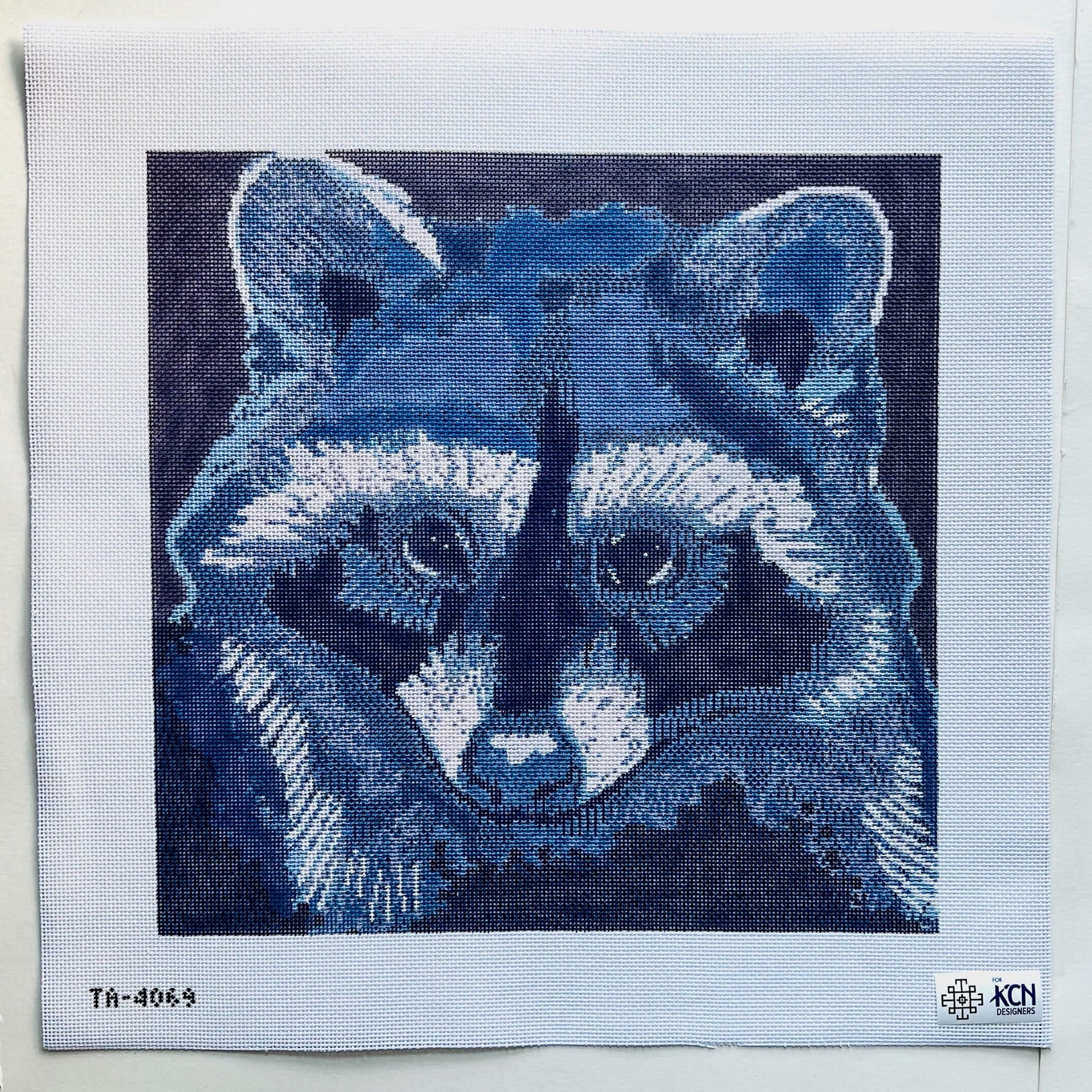 Raccoon Canvas August Trunk Show-Needlepoint Canvas-KCN Designers-The Pepper Pot Barrington, IL