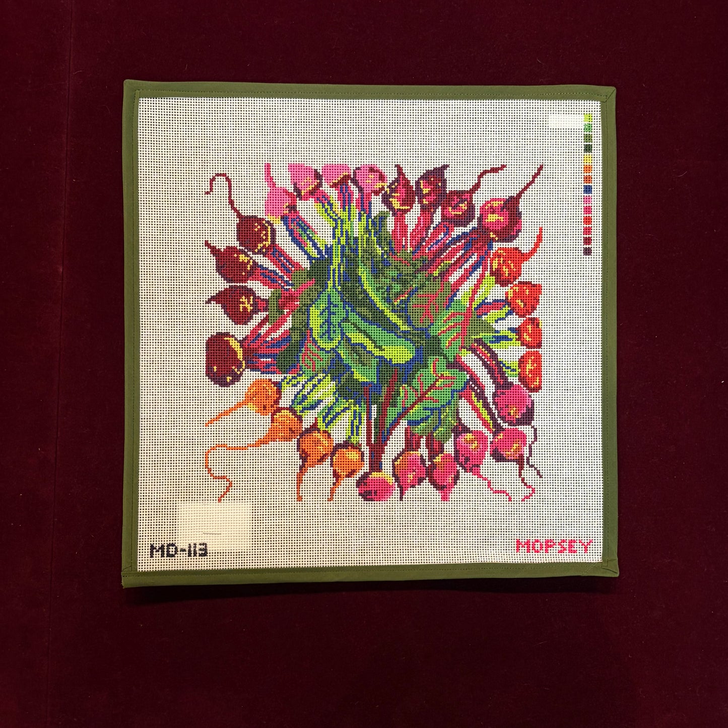 Radish Mandala-Canvas-Mopsey Designs-The Pepper Pot