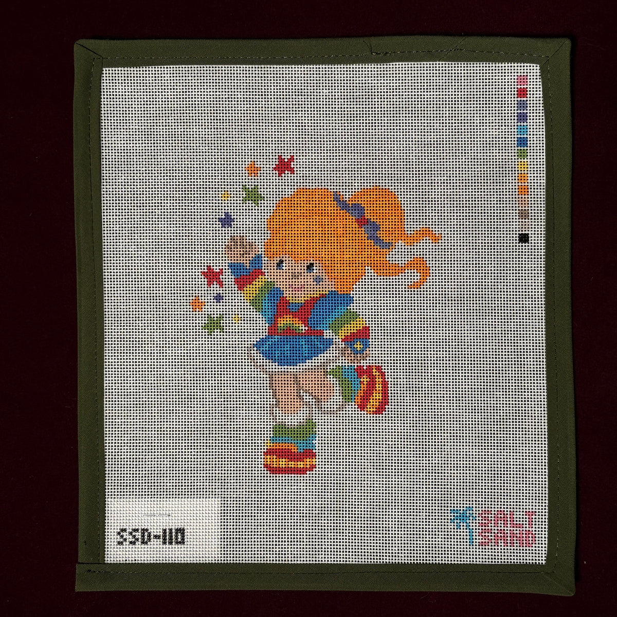 Rainbow Brite-Needlepoint Canvas-Salt + Sand Designs-The Pepper Pot Barrington, IL