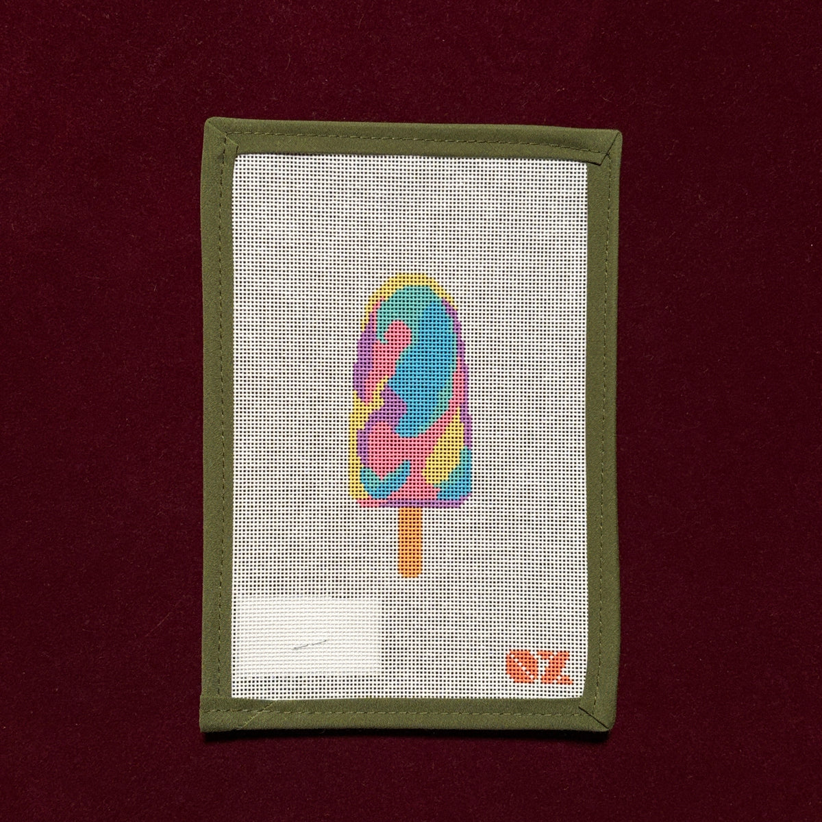 Rainbow Paddle Pop-Needlepoint Canvas-Oz Needle and Thread-The Pepper Pot Barrington, IL