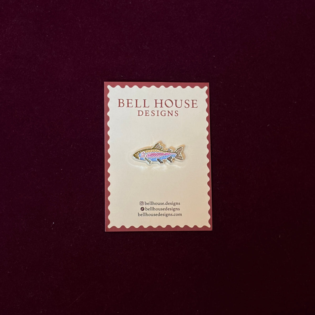 Rainbow Trout Needle Minder-Needle Minder-Bell House Designs-The Pepper Pot