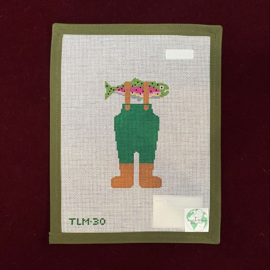 Rainbow Trout Waders-Canvas-Tout Le Monde-The Pepper Pot